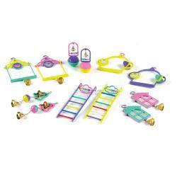 Classic Mixed Budgie Toys - 6" mixed set - Ormskirk Pets