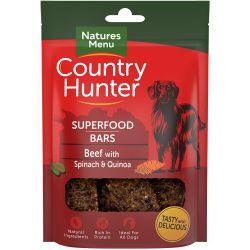 Natures Menu Country Hunter Superfood Bar Beef with Spinach & Quinoa 100g - Ormskirk Pets