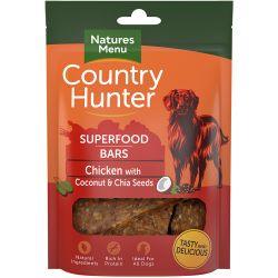 Natures Menu Country Hunter Superfood Bar Chicken with Coconut & Chia Seeds 100g - Ormskirk Pets