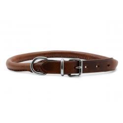 Ancol Leather Collar Round 50-59cm size 7 - Ormskirk Pets