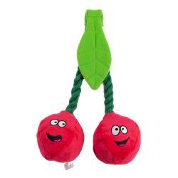 Animate Plush Cherries on rope Squeaky Dog Toy - Ormskirk Pets