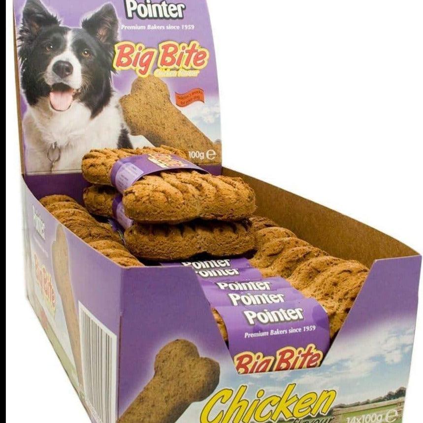 Pointer Big Bite Bone with Chicken Dog Treats x 14