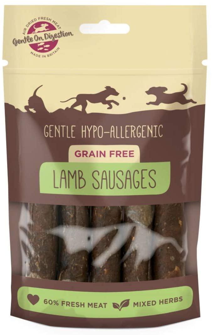 Hypoallergenic Grain Free Lamb Sausages, 100g - Ormskirk Pets