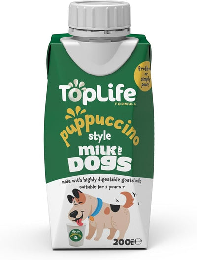 TopLife Puppucino Style Milk for Dogs 200ml Case of 12