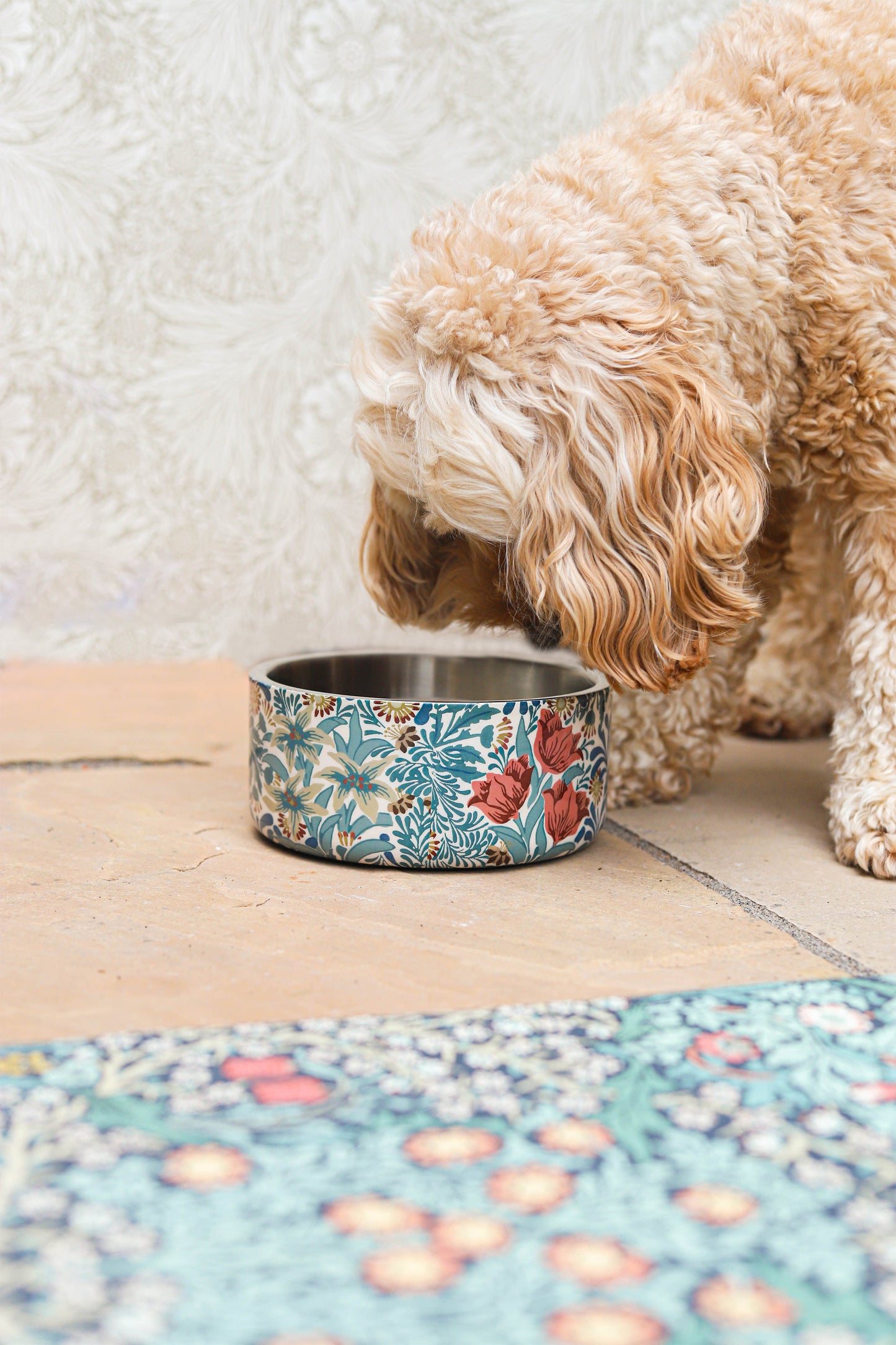 William Morris Double Walled Slow Feeder Bower Print