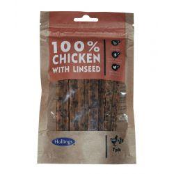 Hollings 100% Chicken Bar with Linseed 7pk - Ormskirk Pets