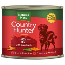 Natures Menu Country Hunter 80% Beef with Superfoods 600g x 6 - Ormskirk Pets