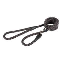 Ancol Rope Lead Black/grey 1.5mx12mm - Ormskirk Pets