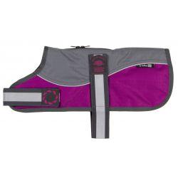 Animate Reflective Grey/Raspberry Padded Harness Coat (26cm) 10" - Ormskirk Pets