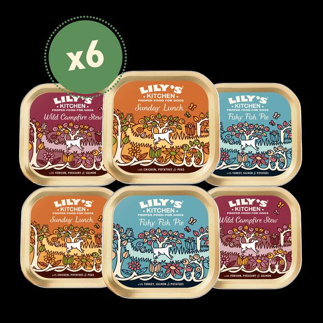 Lily's Kitchen Dog Grain-free Dinners Trays Multipack 6x150g