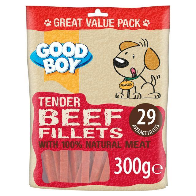 Good Boy Tender Beef Fillets Strips 300g - Ormskirk Pets