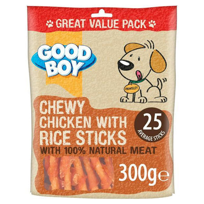 Good Boy Chewy Chicken with Rice Sticks 300g - Ormskirk Pets