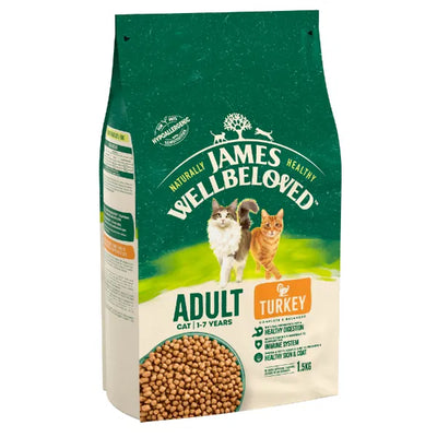 JAMES WELLBELOVED Adult Cat Turkey & Rice 1.5kg