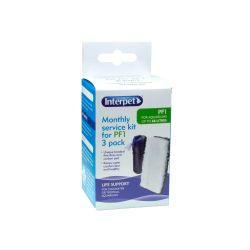 Interpet Power Filter 1 Floss & Carbon Bond 3Pk - Ormskirk Pets