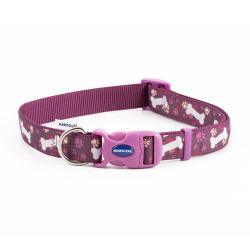 Ancol Fashion Collar Purple Bone 45-70cm - Ormskirk Pets