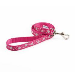 Ancol Fashion Lead Pink Hearts 1m - Ormskirk Pets