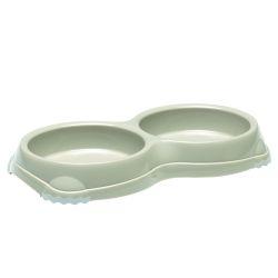 Smarty Bowl Double 2 x 200ml Warm Grey - Ormskirk Pets