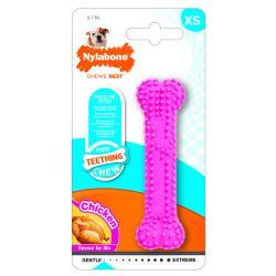 Nylabone Puppy Dental Chicken Pink xs - Ormskirk Pets