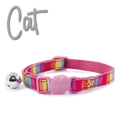 Ancol Pink Rainbow Cat Collars