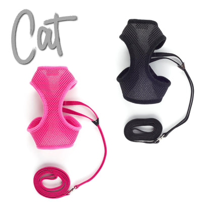 Ancol Soft Cat Harness and Lead Pink S