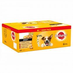 PEDIGREE Dog Pouches Mixed Selection in Gravy 80x100g Mega Pack 100g - Ormskirk Pets