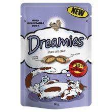 Dreamies Cat Treats with Duck 60g - Ormskirk Pets