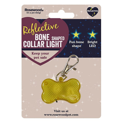 Rosewood Reflective Range Bone Shaped Collar Light