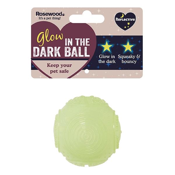 Rosewood Glow in the dark ball - Ormskirk Pets