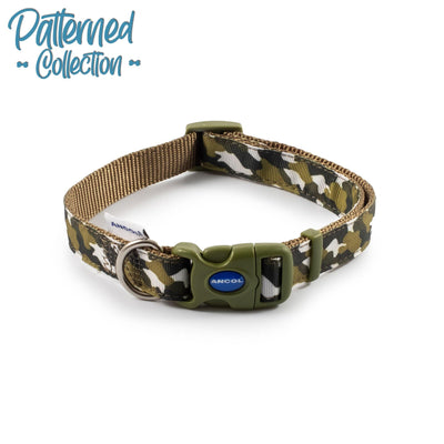 Ancol Green Combat Collar 45-70cm Size 5-9 - Ormskirk Pets