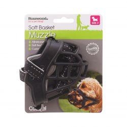 Rosewood Soft Muzzle Black size 2 - Ormskirk Pets