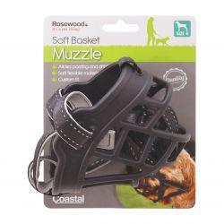 Rosewood Soft Muzzle Black size 4 - Ormskirk Pets