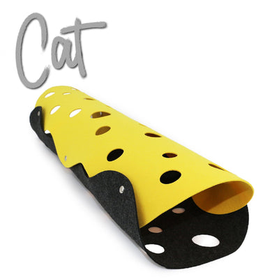 Ancol Cat Tunnel Mustard & Grey - Ormskirk Pets