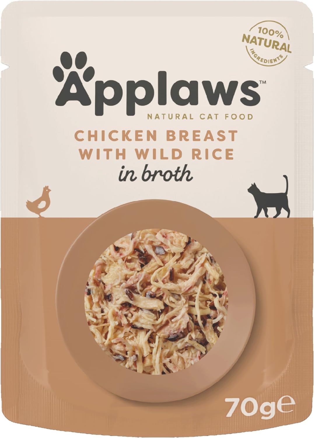 Applaws Cat Pouch Chicken with Wild Rice 12 x 70g