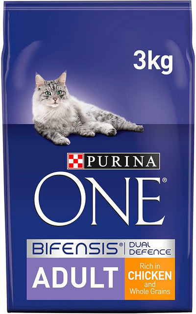 Purina One Dry Cat Food Chicken and Wholegrains 3kg - Ormskirk Pets