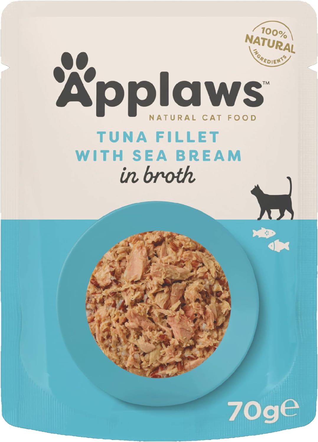 Applaws Cat Pouch Tuna with Seabream 12 x 70g