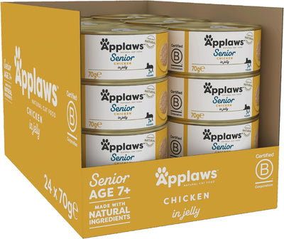 Applaws Cat Tin Senior Chicken 70g x 24