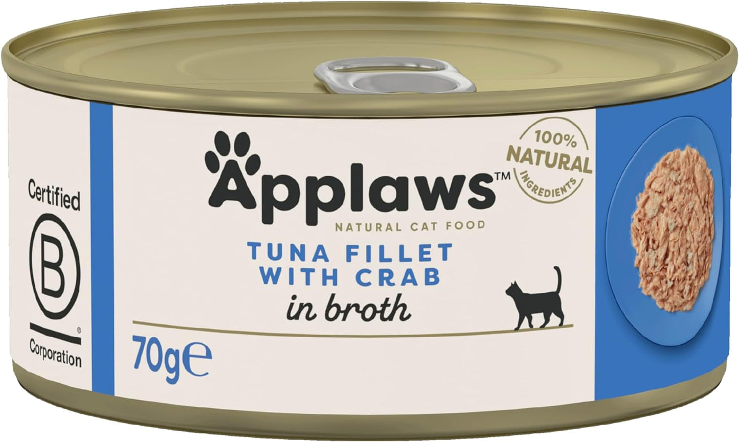 Applaws Cat Tin Tuna & Crab 70g x 24