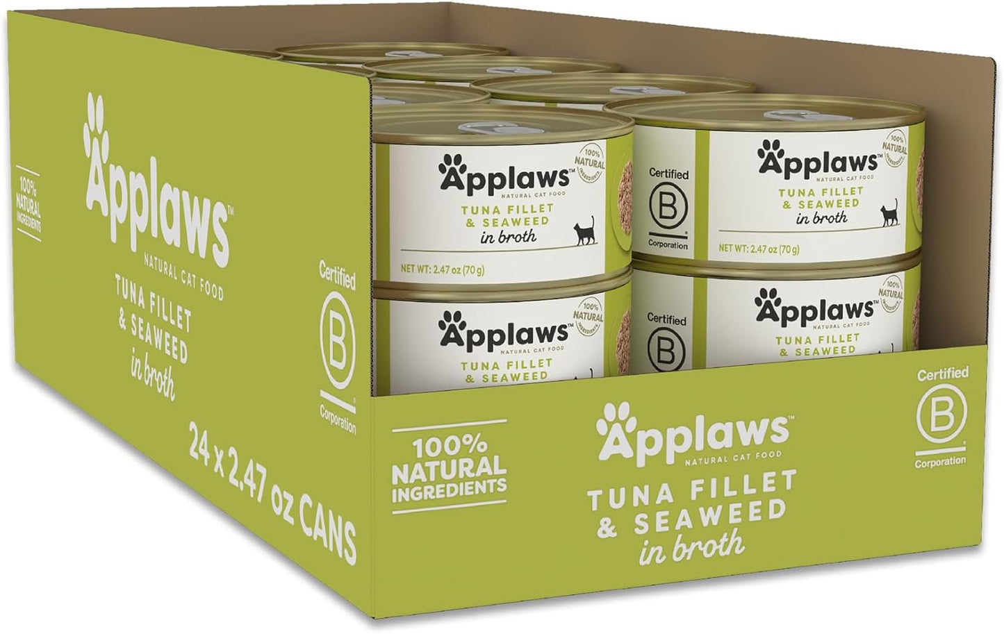 Applaws Cat Tuna & Seaweed (Broth) 70g x 24