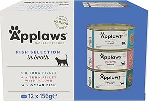 Applaws Cat Tin Fish Selection in Broth 12 x 156g