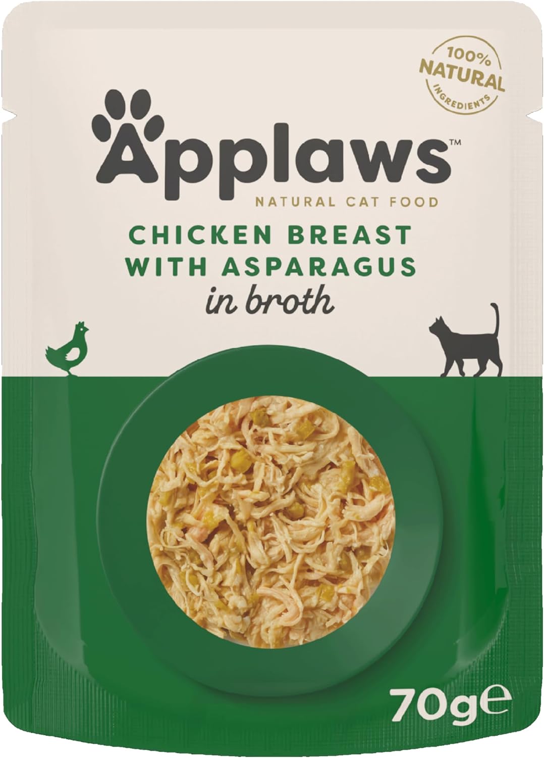 Applaws Cat Pouch Chicken with Asparagus 12 x 70g