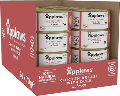 Applaws Cat Tin Chicken & Duck 70g x 24