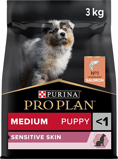 Pro Plan Dog Medium Puppy For Sensitive Skin With Optiderma Salmon Dry Food 3Kg - Ormskirk Pets