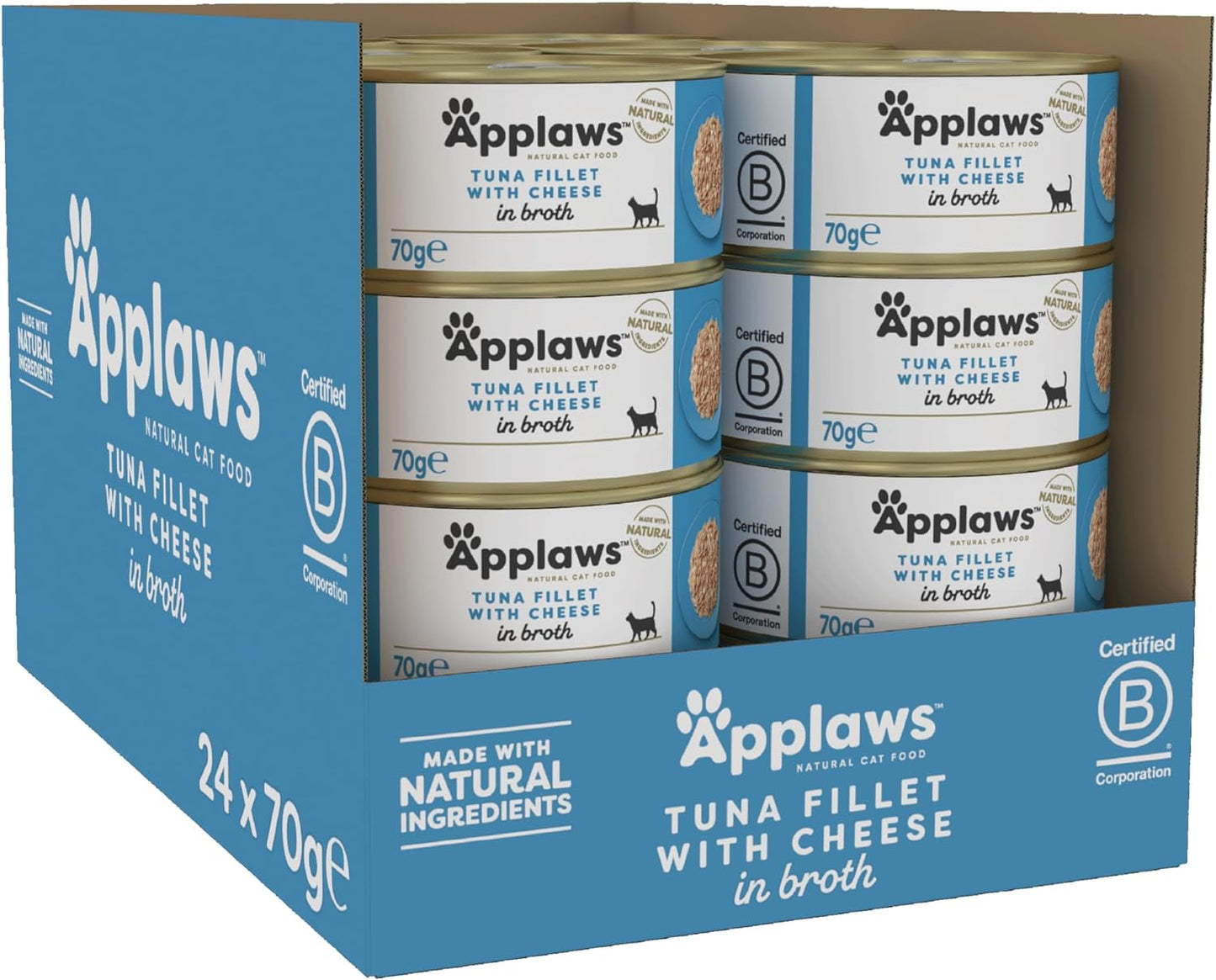 Applaws Cat Tuna & Cheese 70g x 24