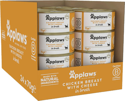 Applaws Cat Chicken & Cheese 70g x 24