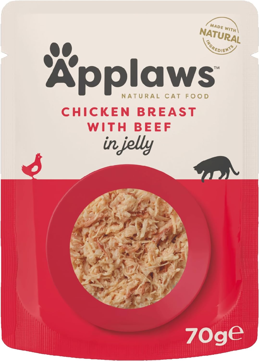 Applaws Cat Pouch Jelly Chicken & Beef 70g x 16