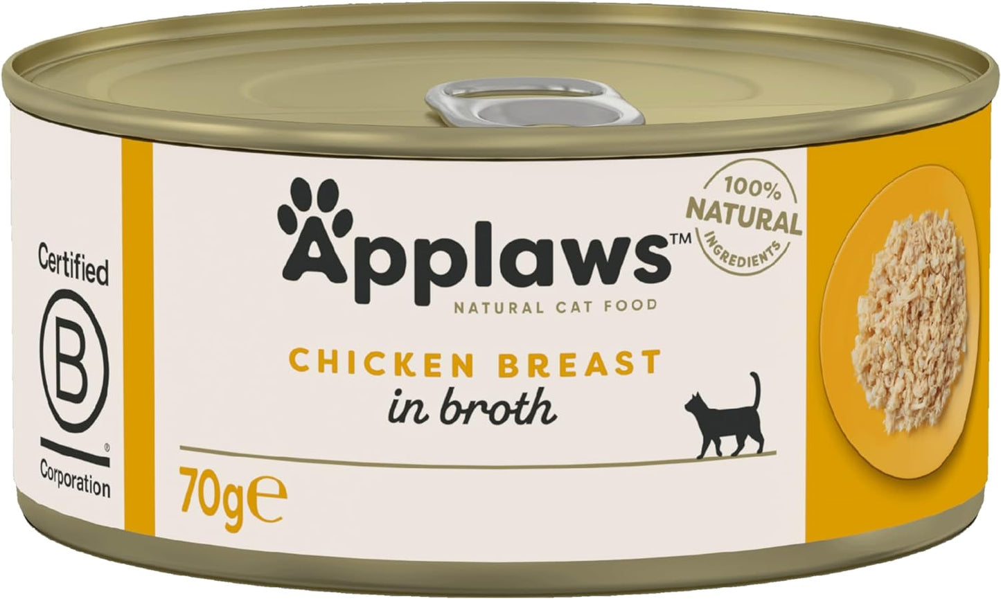 Applaws Cat Chicken Breast In Broth 70g x 24