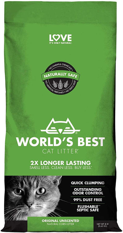 Worlds Best Cat Litter 8lb Original Unscented (3.63kg)