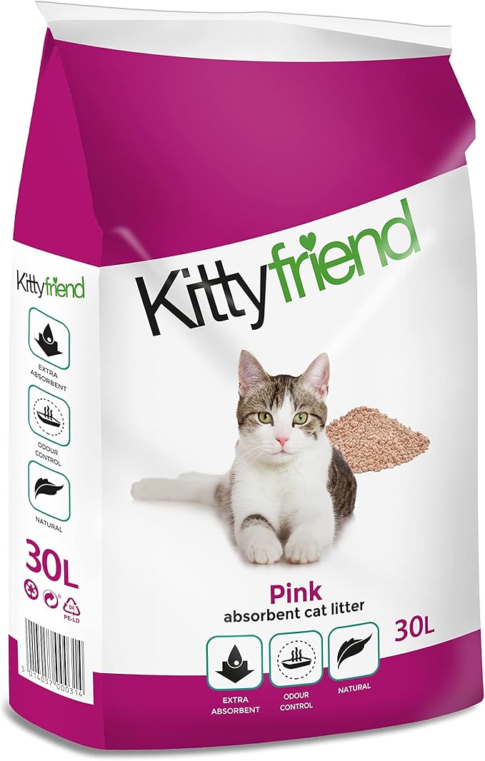 Kittyfriend Pink Cat Litter, 30ltr