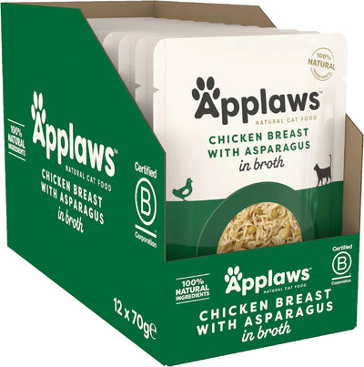 Applaws Cat Pouch Chicken with Asparagus 12 x 70g