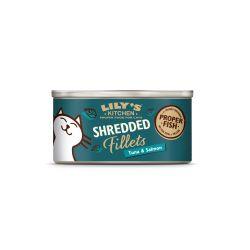 Lily's Kitchen Cat Shredded Fillets Tuna&Salmon 24x70g - Ormskirk Pets